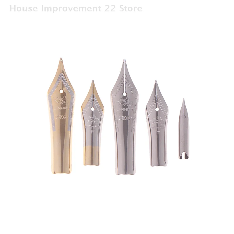 Original Nib For Fountain Pens, 18KGP M F Tip Ink Pens Accessories Nib F Nib For Fountain-Pen Pens Replacement Nib Nibs