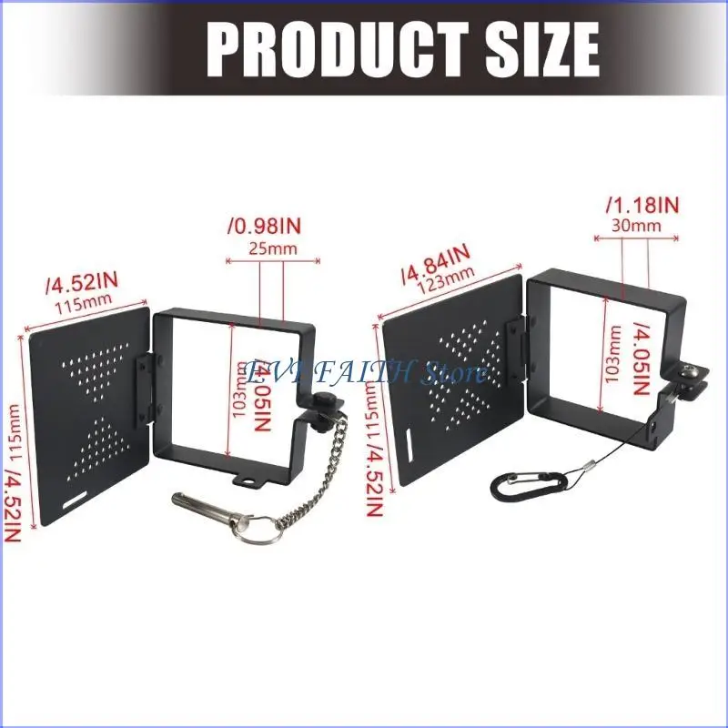 124B غطاء معدني غطاء نهاية الوفير حل تخزين آمن لخراطيم الصرف الصحي معدات التخييم #6