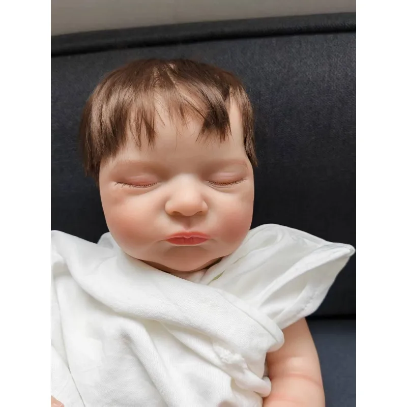 

48 см полностью виниловая кукла Laura Cute Girl с укорененными волосами и укорененными ресницами (без одежды)