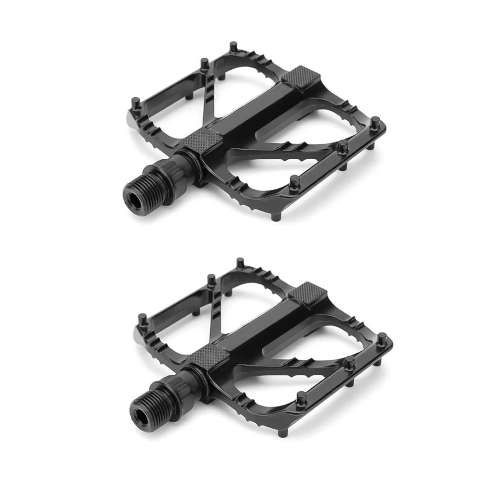 2 قطعة دواسة الدراجة 3 محامل سبائك الألومنيوم دائم الطريق الجبلية دراجة الدواسات منصة المضادة للانزلاق الأظافر لركوب الدراجات الأسود