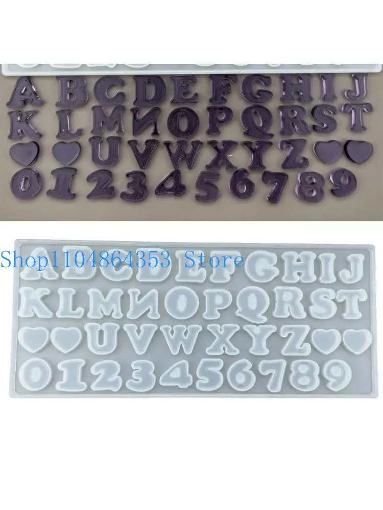 652F Number Silicone Mold DIY-Jewelry Making Handmade English Word Mold