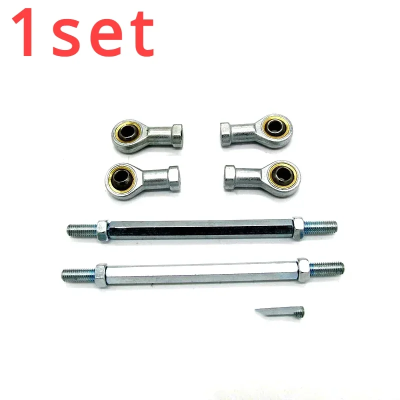 

1set for Atv Ball Head Bearing Connecting Rod Steering Shaft Tie Rods for Modified ATV Quad Go Kart Adjustable Tie Rods 220mm