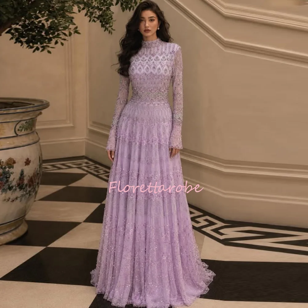 Applikationen Spitze Abendkleider Damen Hochzeitsfeier-Kleid mit Überrock Luxus Maßgeschneidertes Verlobungskleid Abendroben