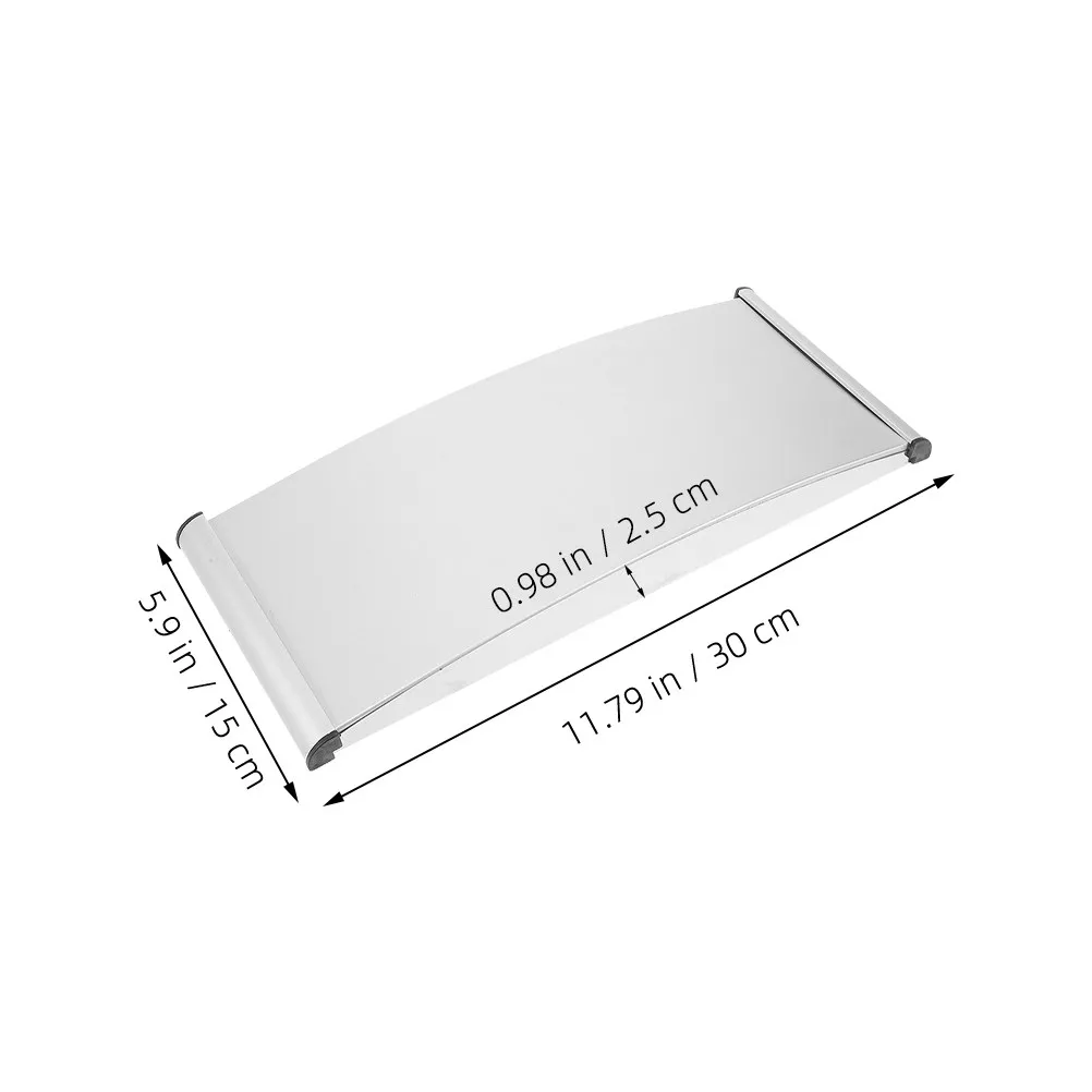 Blank Aluminum Alloy Office Door Name Plate Holder Curved Slot Design for Wall Signage Business Department Meeting Room