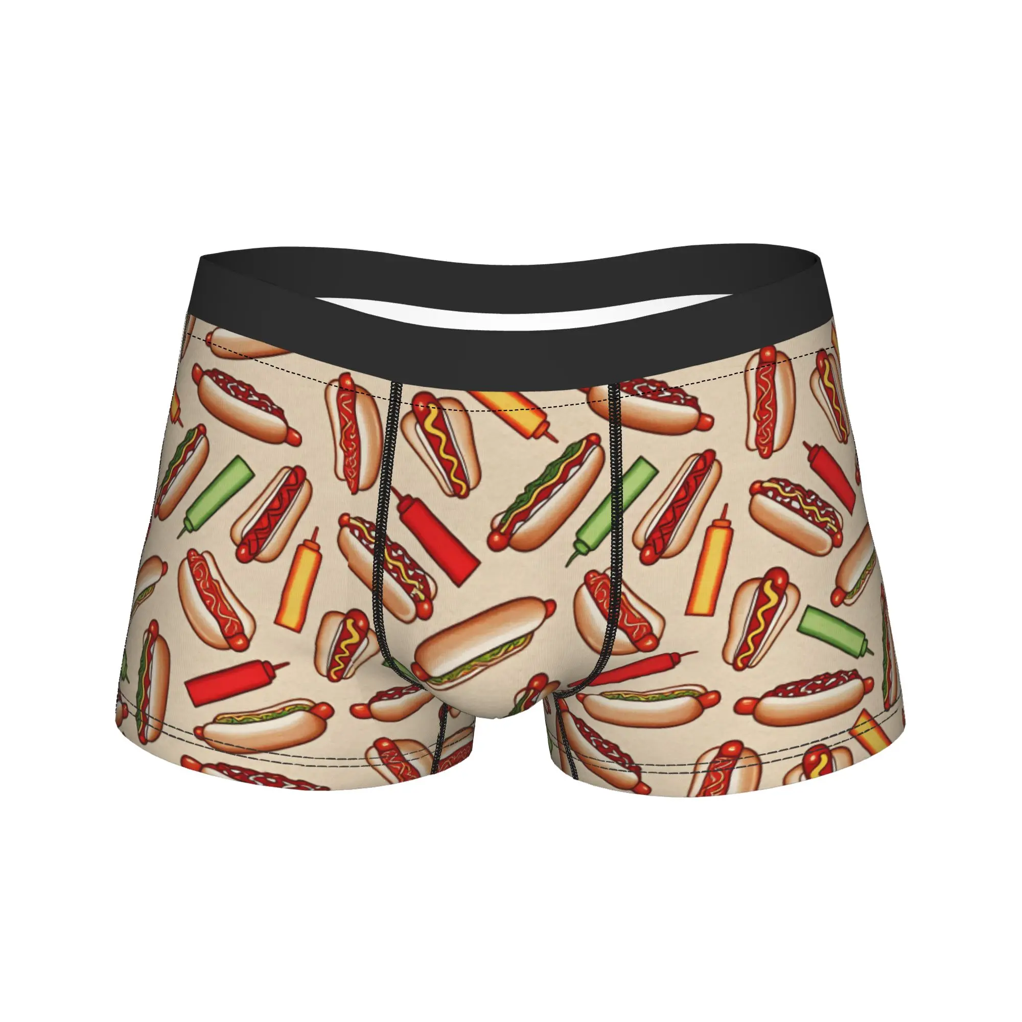 

Мужские трусы-боксеры Hot Dog Trunk Pouch с принтом Trenky, удобные, большие размеры 2XL