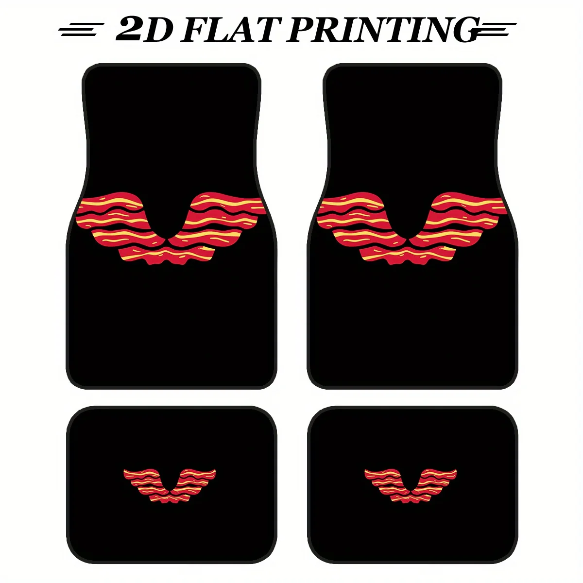 4pcs Classic Logo Car Floor Mats- Luxurious And Exquisite, Perfect For All Vehicle Models. Excellent In-car Items.