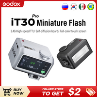 GODOX iT30pro s for SONY TTL flash, wireless host and receiver,HSS 1/8000 second,2.4G wireless, touchscreen,GodOX flash (black)