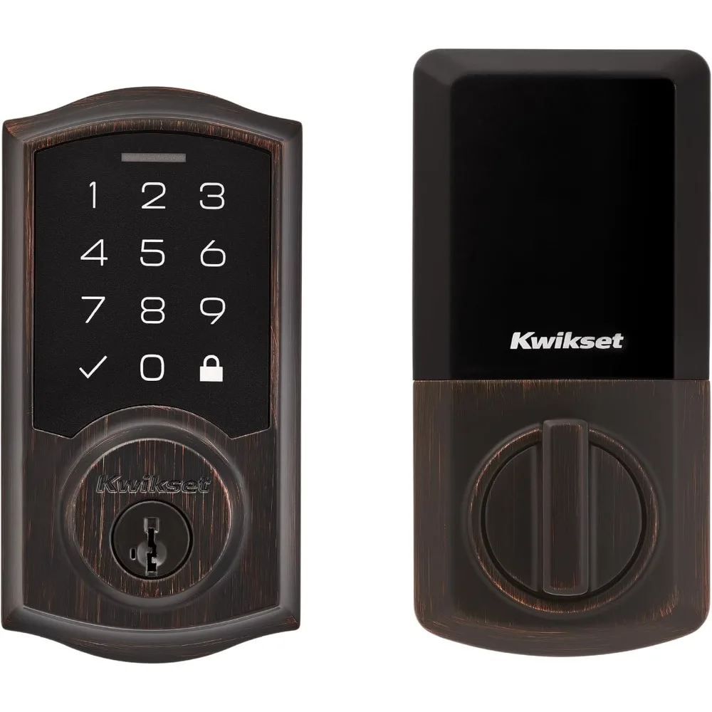 SmartCode 270 Fechadura eletrônica de porta com touchpad de entrada sem chave com trava automática, códigos de usuário personalizados, segurança avançada em Vene