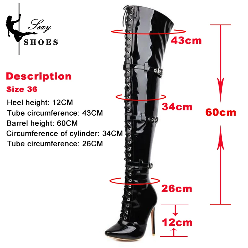 2023 Belt Buckle Over-the-Knee Thigh High Women\'s Boots Pointed Toe  Autumn Winter Long Boots Flock Thin High Heels Woman Shoes