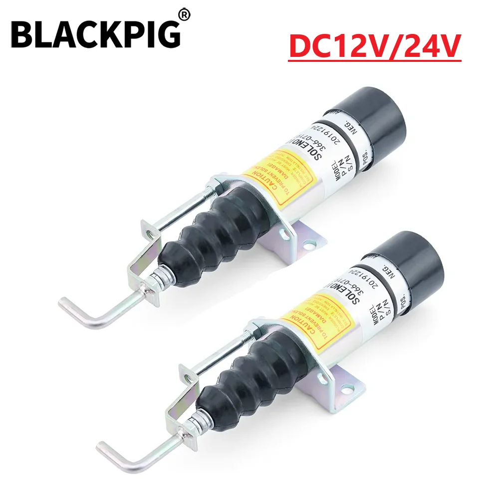 

12V 24V 366-07197 Lister Petter Diesel Engine Stop Solenoid Valve Fuel Shutoff Solenoid SA-3405-T 1502-12C7U2B2S1 Generator Part