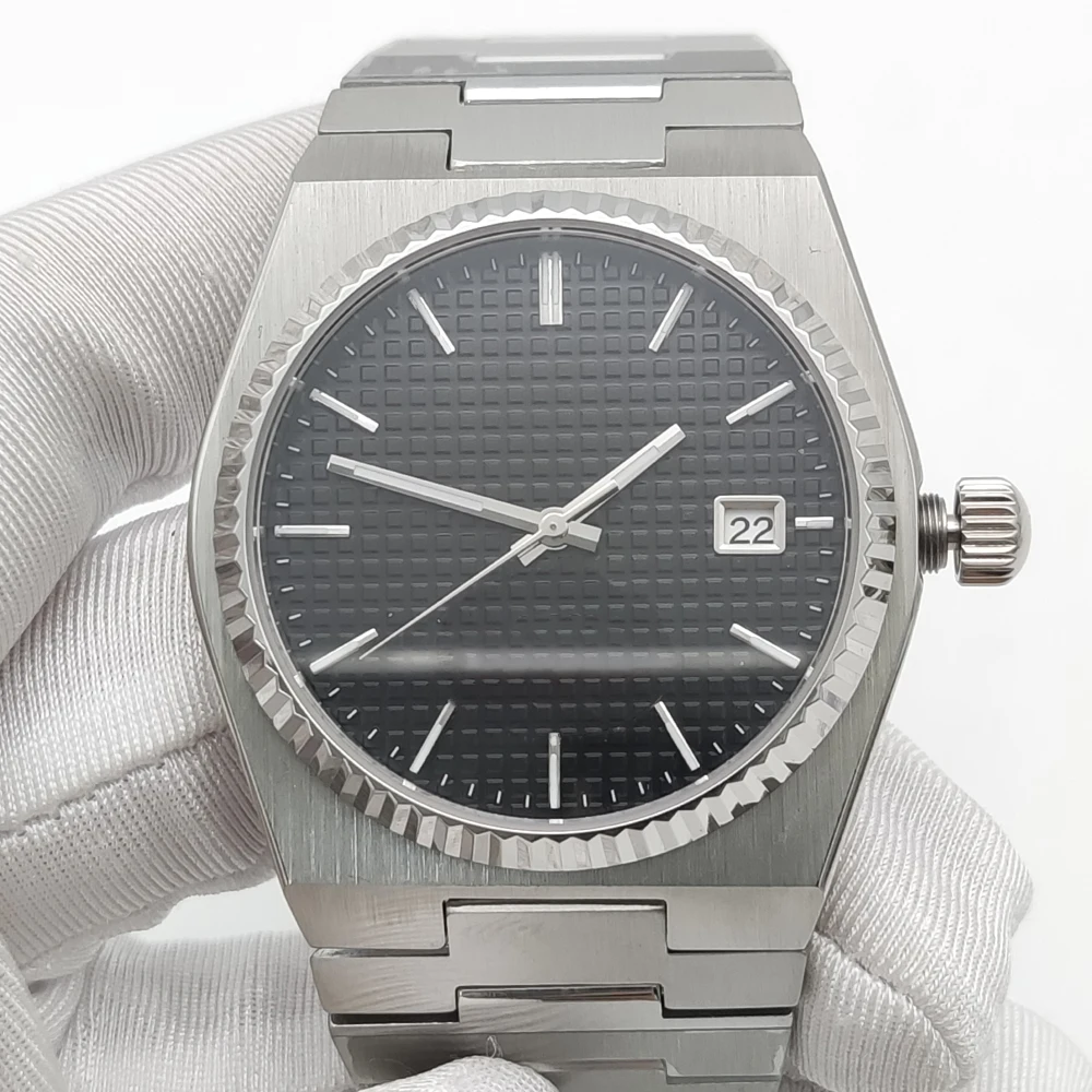 Men's 40mm Sapphire Glass Automatic NH35 Aseptic Dial Automatic Date Brushed Waterproof Case Watch - Image 2