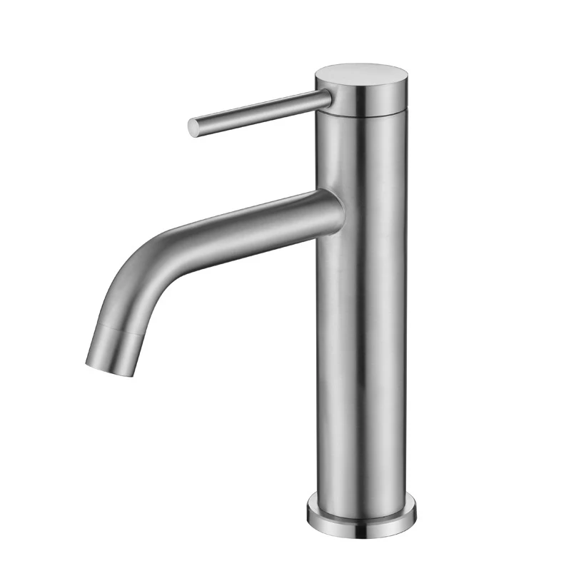 VGX Bathroom Faucets Stainless Steel 304 Brushed Gold Basin Mixer Sink Faucet Gourmet Washbasin Tapware Hot Cold Water Tap Grey