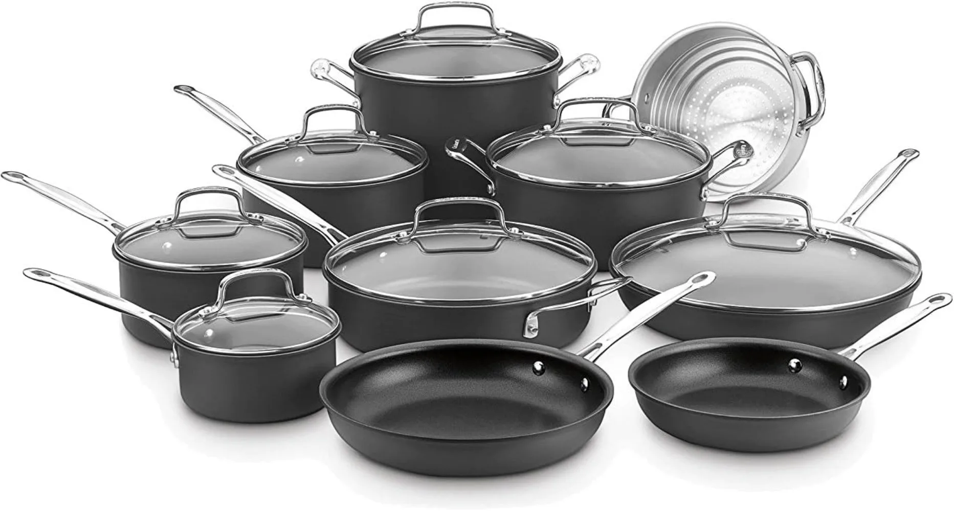 

17-piece Cookware Set Non-stick Hard Anodized