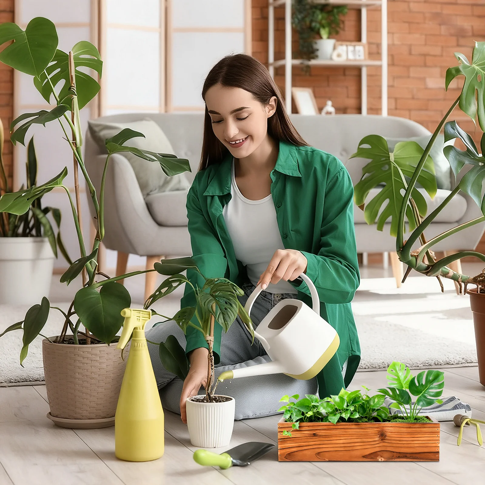 

Rustic Wooden Flower Pot Retro Wood Planter Box for Succulents Gardening Indoor Outdoor Decorative Wood Flower Planter Box