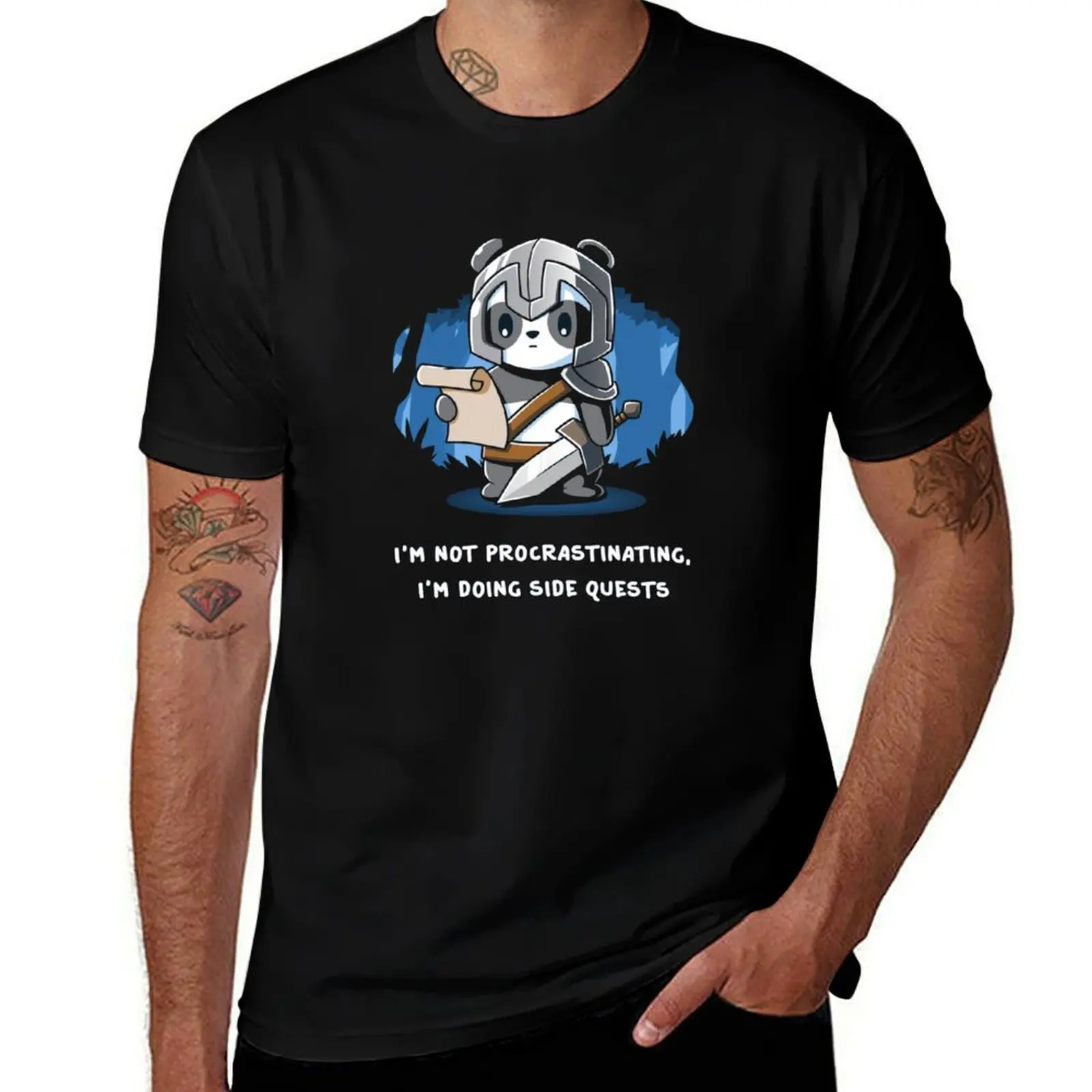 I'm Not Procrastinating, I'm Doing Side Quests Gaming T-Shirt Work Duty Casual T-Shirt