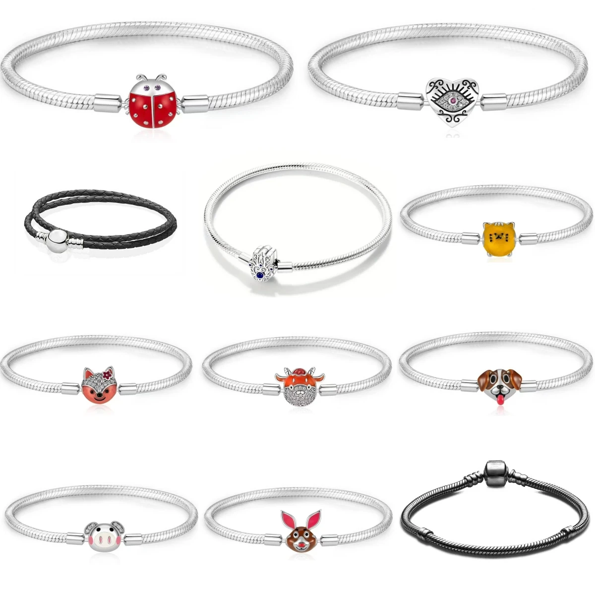 

The palm of Fatima Animal Snake Chain Bracelet Clasp Bracelet Decoration Bangle Accessories For Women Jewelry Trinket