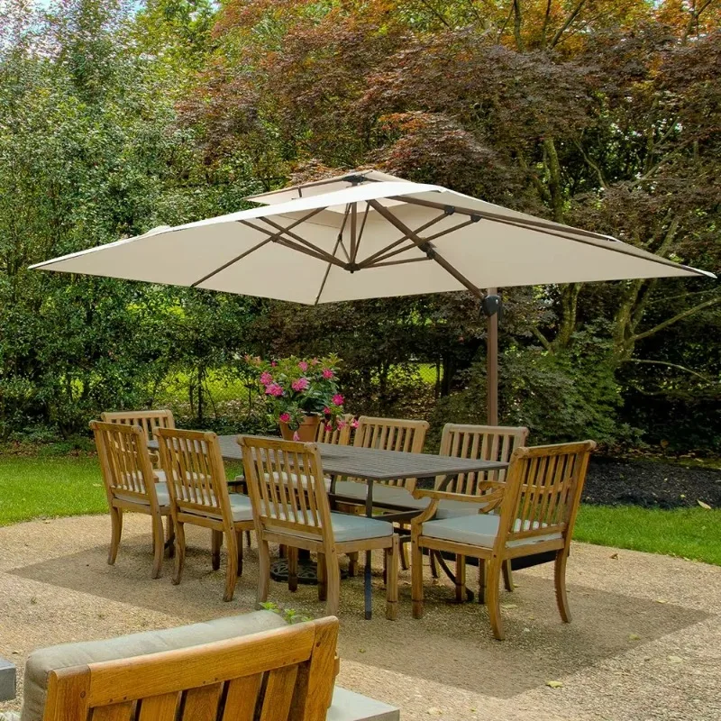 

Роскошный современный дизайн квадратный садовый пляжный зонт на заказ