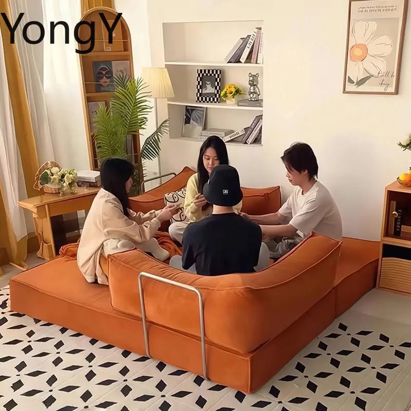 Medieval folding dual-purpose compression household small apartment folding sofa bed