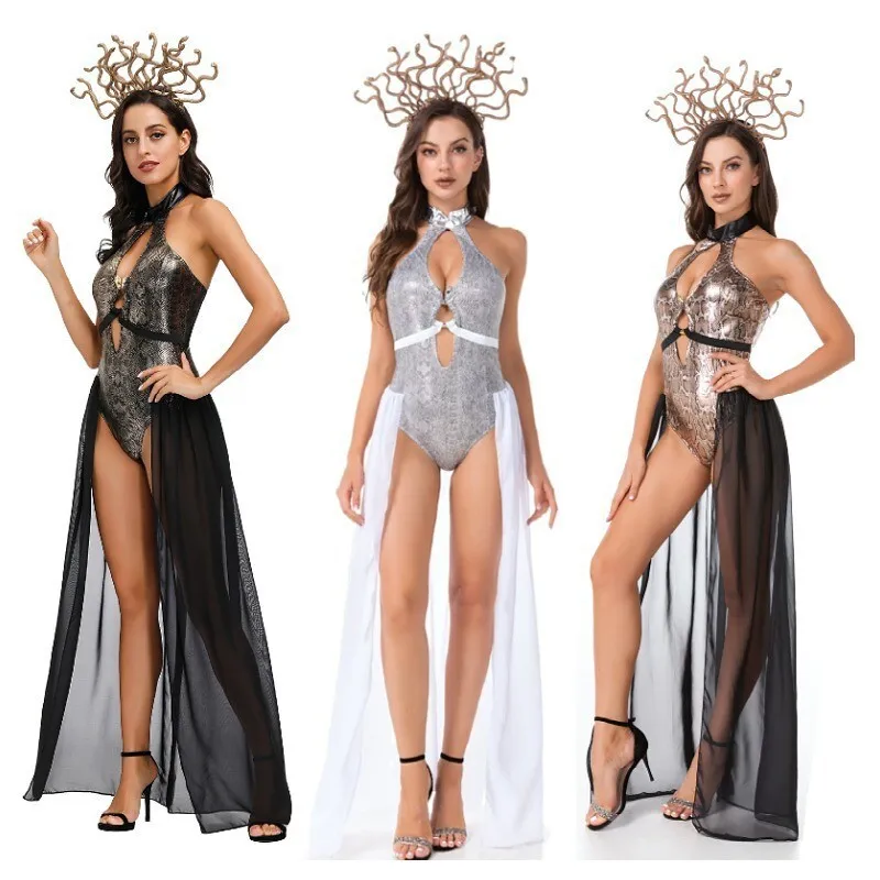 

Halloween cosplay sexy Medusa ball Party Queen performance costume Adult Halloween Carnival cosplay costume