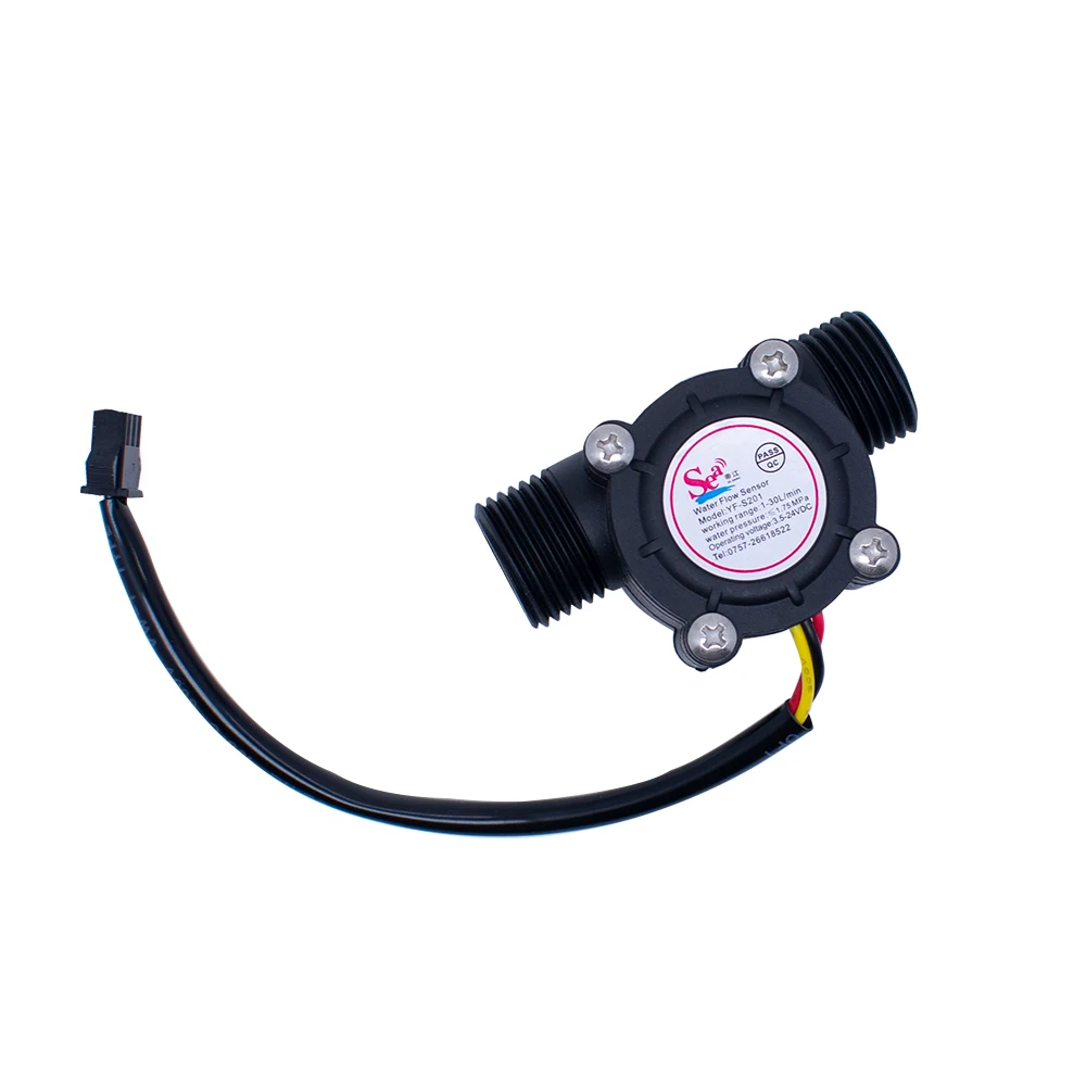 Water Flow Sensor Flowmeter Hall Flow Sensor Water Control 1-30L/min