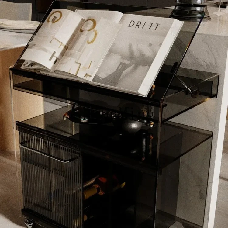 

FGsimple and creative acrylic edge several sofas side movable study reading bookshelf cabinet