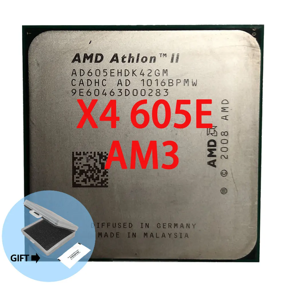 AMD Athlon II X4 605E 605 2.3 GHz quad-core CPU Processor AD605EHDK42GM/AD605EHDK42Gi Socket AM3