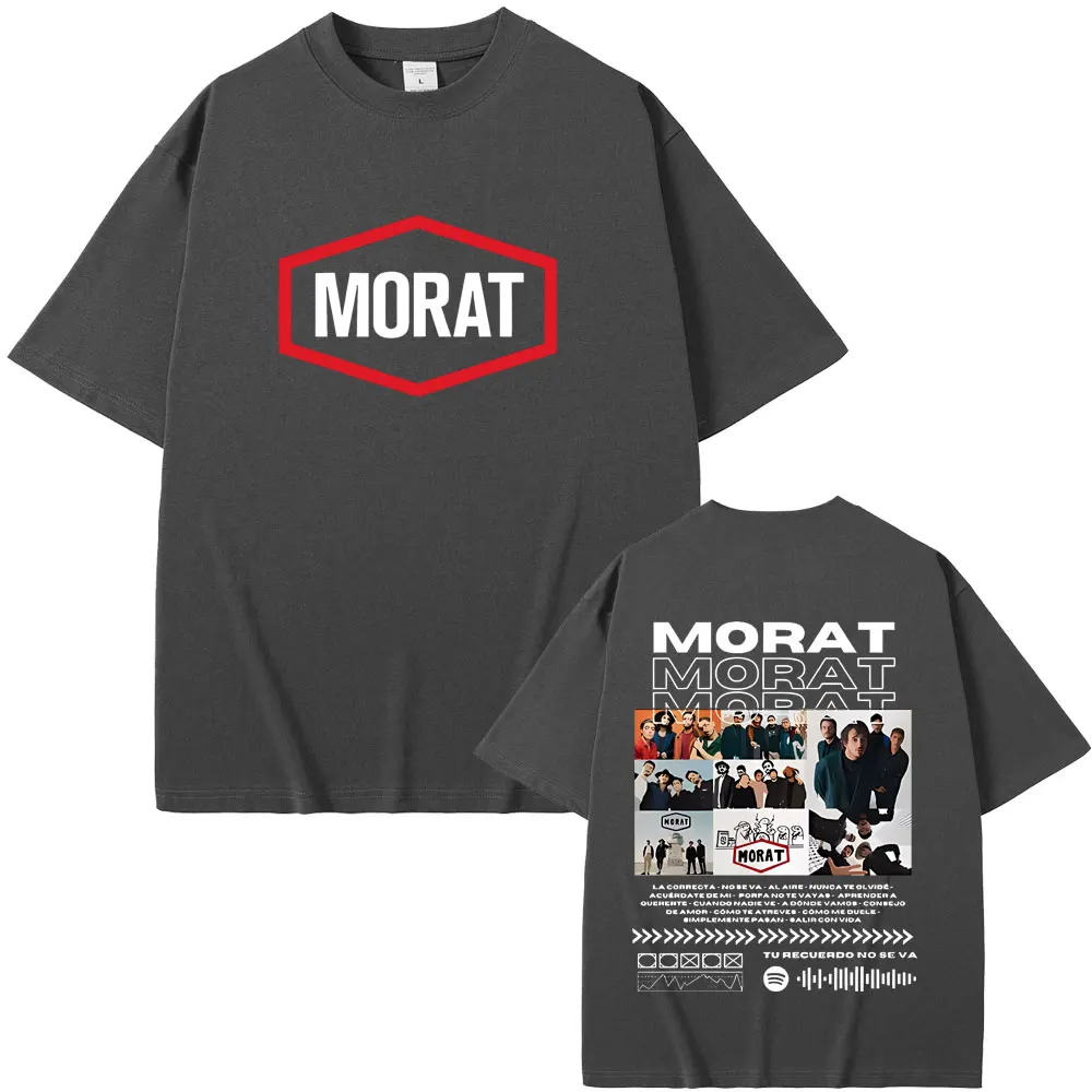 Singer Morat Band T-shirt Mi Vida Entera T Shirts Men Women Casual Oversized Short Sleeve T-shirts Men's Fashion Vintage Tshirt