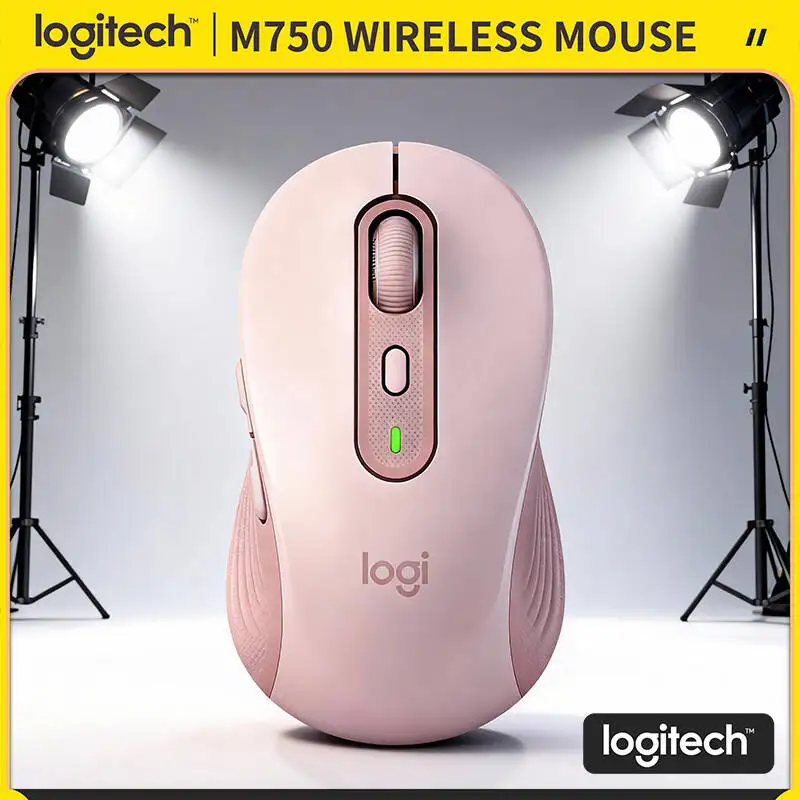 

Logitech M750 Wireless Mouse - 4000 DPI Precision, 3-Device Sync, Dual Connection, 10m Range, Multi-Platform Compatible