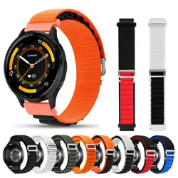 Pulseira de relógio de nylon para Garmin Forerunner, pulseira ativa, acessórios de pulseira, 965, 265, 745, 255, Venu 2, 3, Vivoactive 4, 22mm