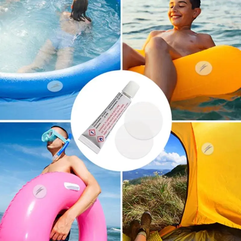 Inflatable Air Bed Repair Patch Kit Heavy Duty PVC Patches with Glue Fast Repair for Camping Mattress SofaHot - view 5