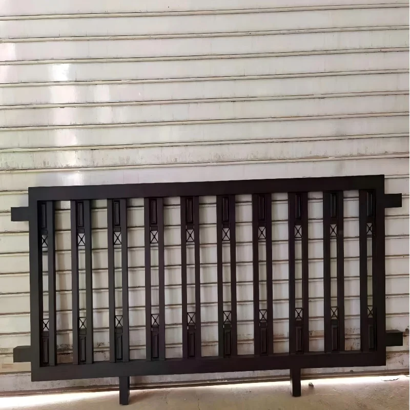 التخصيص درابزين شرفة الأنابيب المجلفنة تصميم فيلا فاخرة سياج درابزين الحجر الزخرفية في الهواء الطلق #6