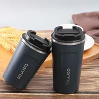 1PC 380ml Mug Stainless Steel Car Coffee Mug Leak-Proof Thermos Travel Thermal Vacuum Flask Insulated Cup Thermos Water Bottle