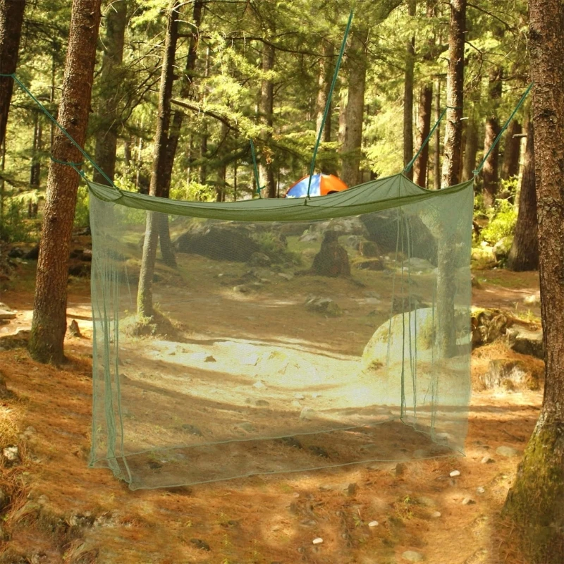 

Camping Mosquitoes Net Mosquitoes Curtain for Outdoor Activity Quick Setups Polyester Meshes Tent with Ventilated Design