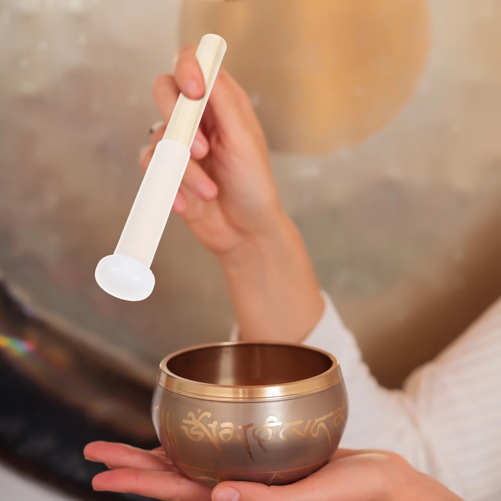 

Music Bowl Sing Mallet Accessory Musical Instrument Wood Singing Nepalese Stick