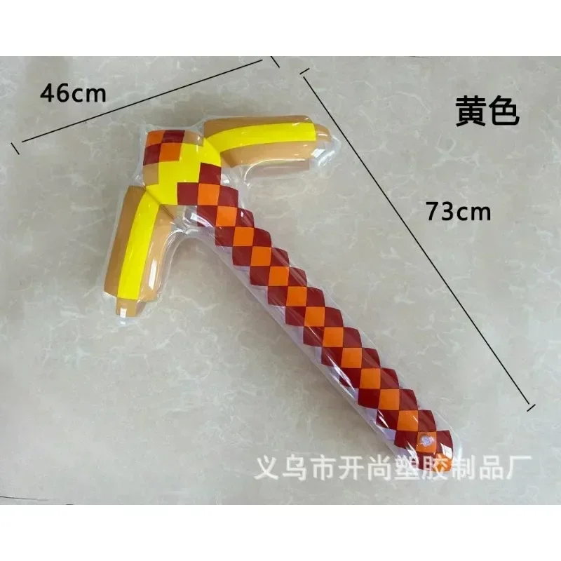 لعبة نفخ ألعاب احتفالات Minecrafter الماس السيف Pickaxe لينة بكسل تأثيري الدعائم بالون ترايدنت درع الاطفال معركة لعبة