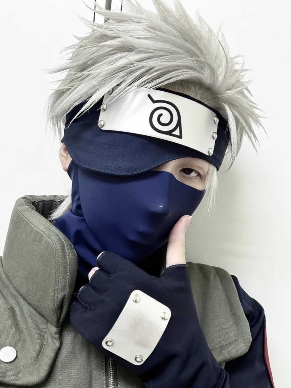 Anime Hatake Kakashi Face Mask Roleplay Cosplay Costume Prop Fancy Dress Accessories Party Comic Masquerade Mask