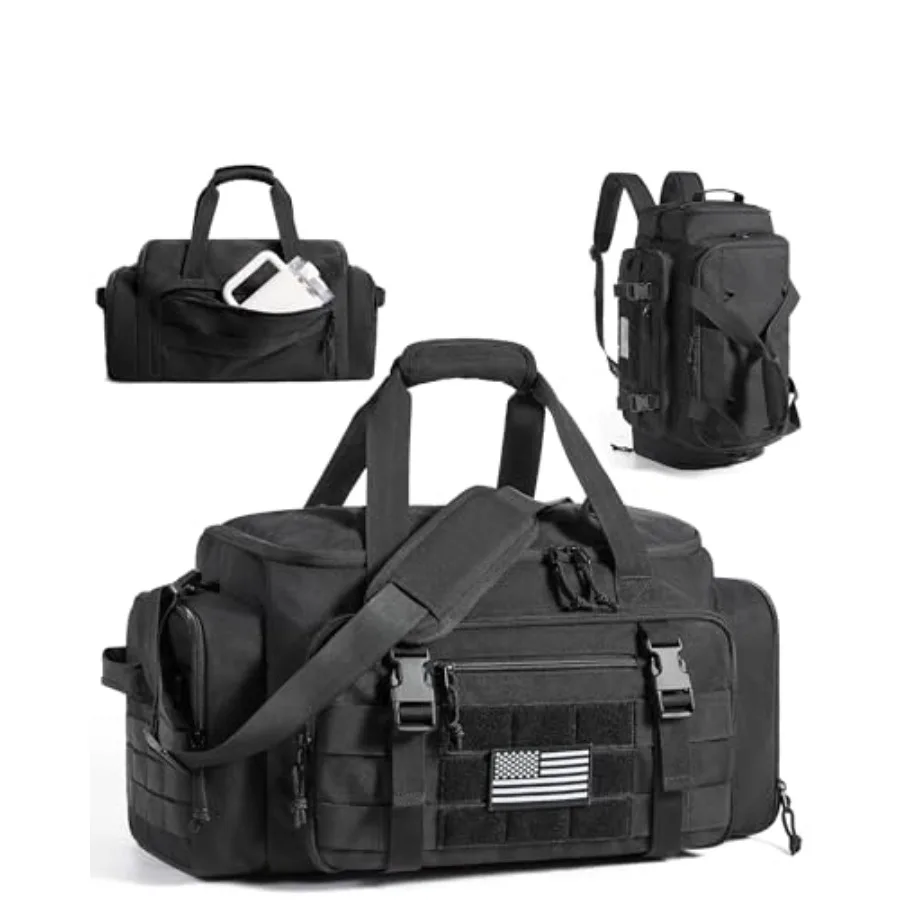 

4-IN-1 Gym Bag for Women Men TSA Lightweight Duffle Bag for Travel with Shoe Compartment and Wet Pocket 22L/30L/38L Tactical Ba