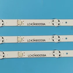 3 PCS/set LED backlight strip for  43UJ6300 43UJ6500 43UJ6560 43UJ651V 43UJ561V 43UJ701V 43UK6200 43UJ630V 43UJ635V 43LJ614V