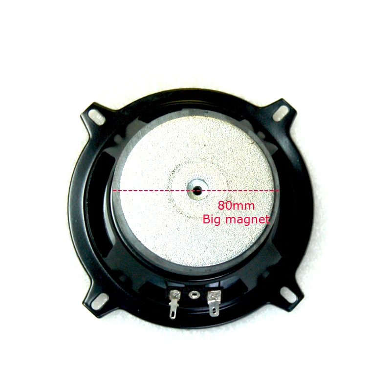1pc 5.25 inch 6 ohm Speaker RMS 30 W Audio  Speaker Rubber Edge Injection Cone Music Player Universal