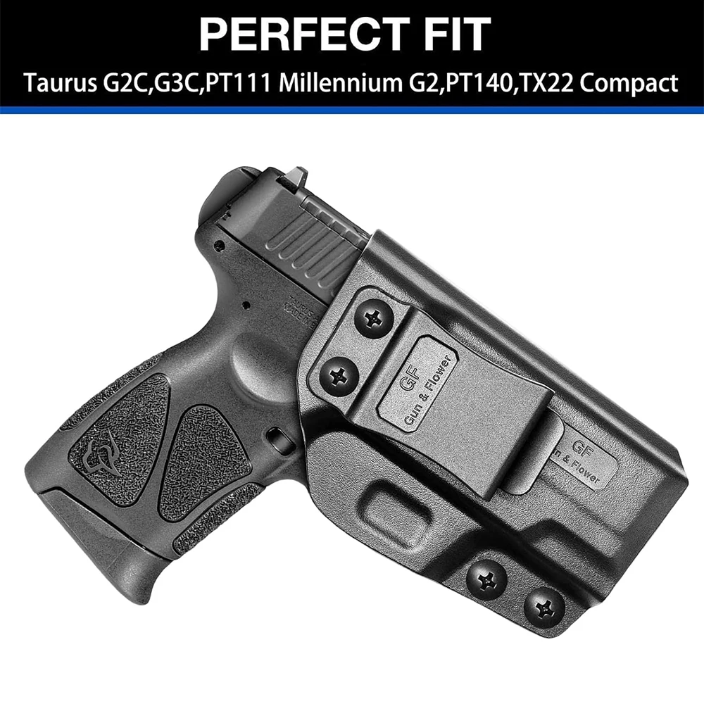 Fit for Taurus G3C/ G2C/ G2S/ PT111/ PT140,IWB Polymer Holster,Right Hand,Inside Waistband Carry for Men's Outdoor Activities