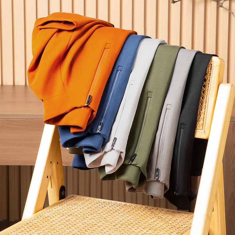 

Men's Self-Heating Zipper T-Shirt, 7A Antibacterial Fleece-Lined, Outdoor Sports & Business Casual, 5 Colors​