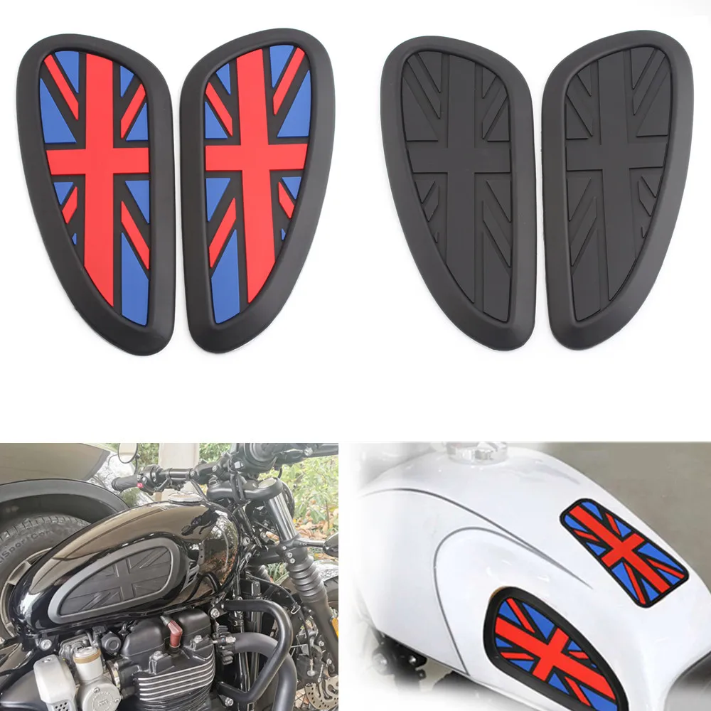 

Motorcycle Tank Pad Decal For Triumph T100 T120 Cafe Racer Gas Tank Traction Pads Fuel Tank Knee Grips Side Stickers Accessories