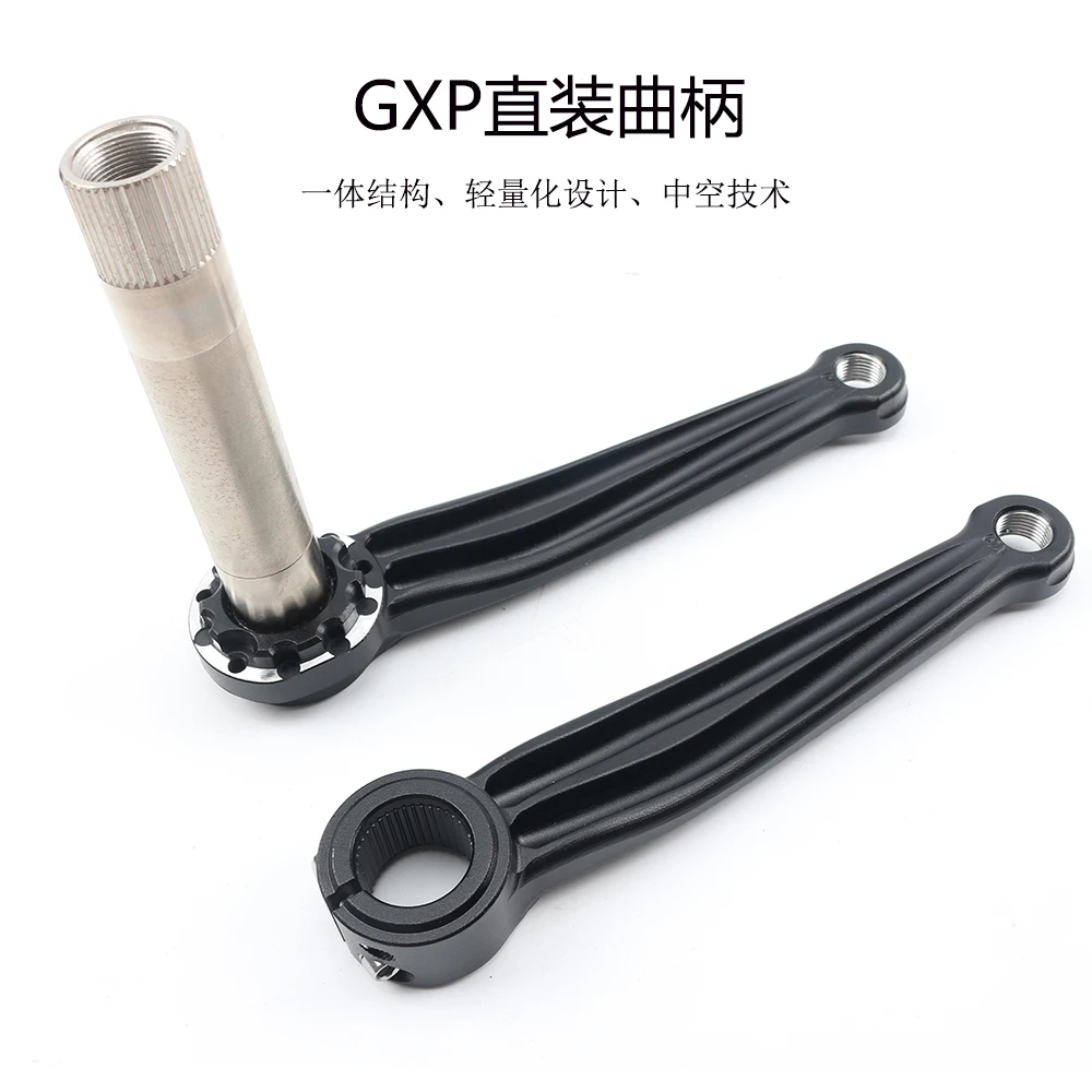 CRUZbike Folding Bike Crankset Ultralight 170mm Hollow Tech Crank Aluminum Alloy Bicycle Crank Chainwheel Parts Accessories