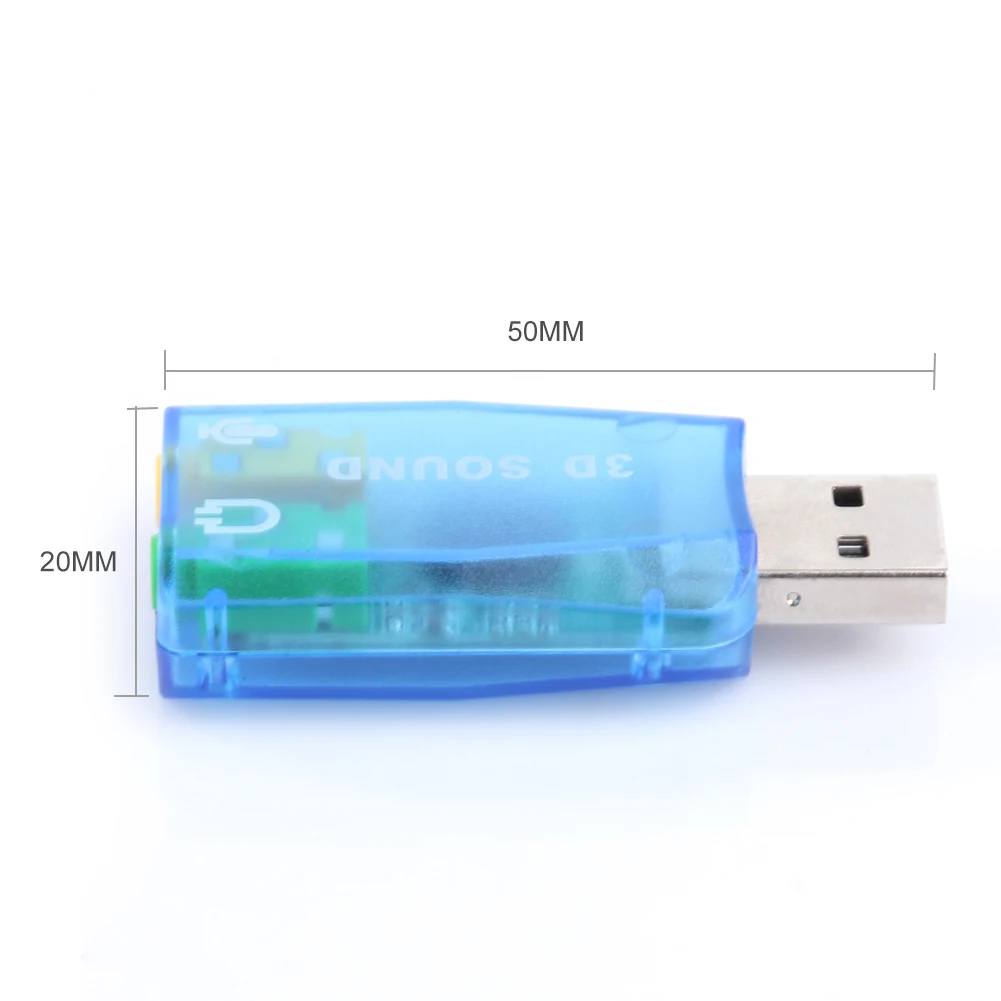 Mini USB Bên Ngoài Để Mic 3.5Mm Cắm Tai Nghe Stereo Tai Nghe 3D Card Âm Thanh Âm Thanh Micro Adapter Loa Cho Giao Diện laptop
