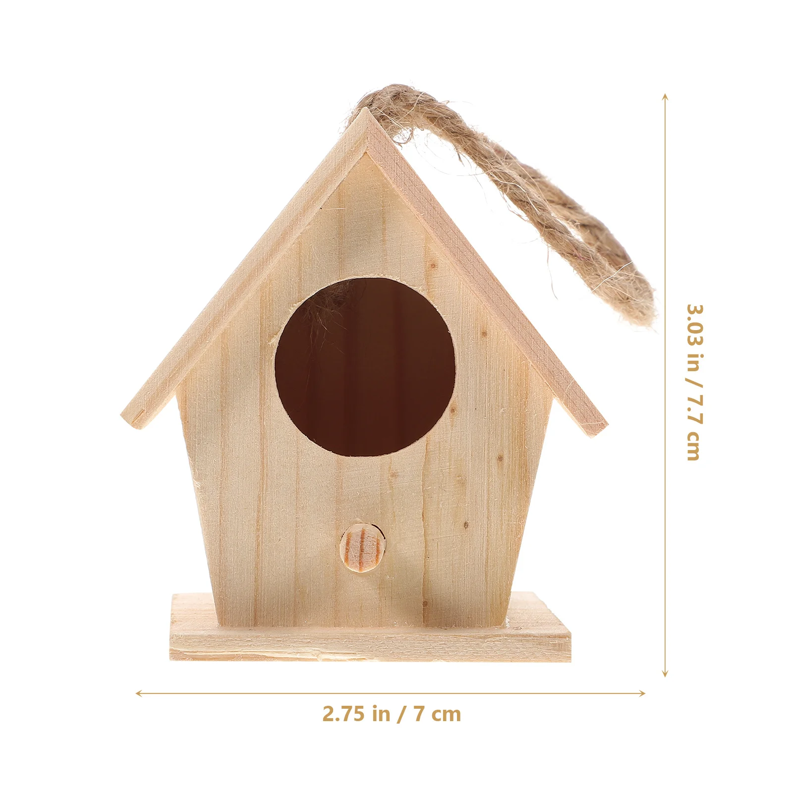 

5Pcs Decorative Bird's Nest Mini Pendant Natural Material Realistic School Classroom Supplies Yard Ornament Artificial Bird Nest