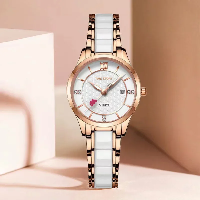 Fashion Ladies Wristwatch Luxury Waterproof Date Watch Women Stainless Steel Quartz Women's Watches Relojes Mujer