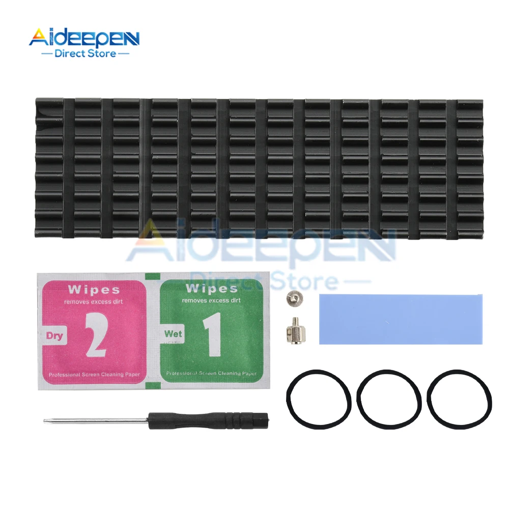 Радиатор M.2 SSD NVME NGFF M.2 2280 SSD Жесткий диск Алюминиевый радиатор Радиатор Термальная охлаждающая подставка для настольного ПК PS5