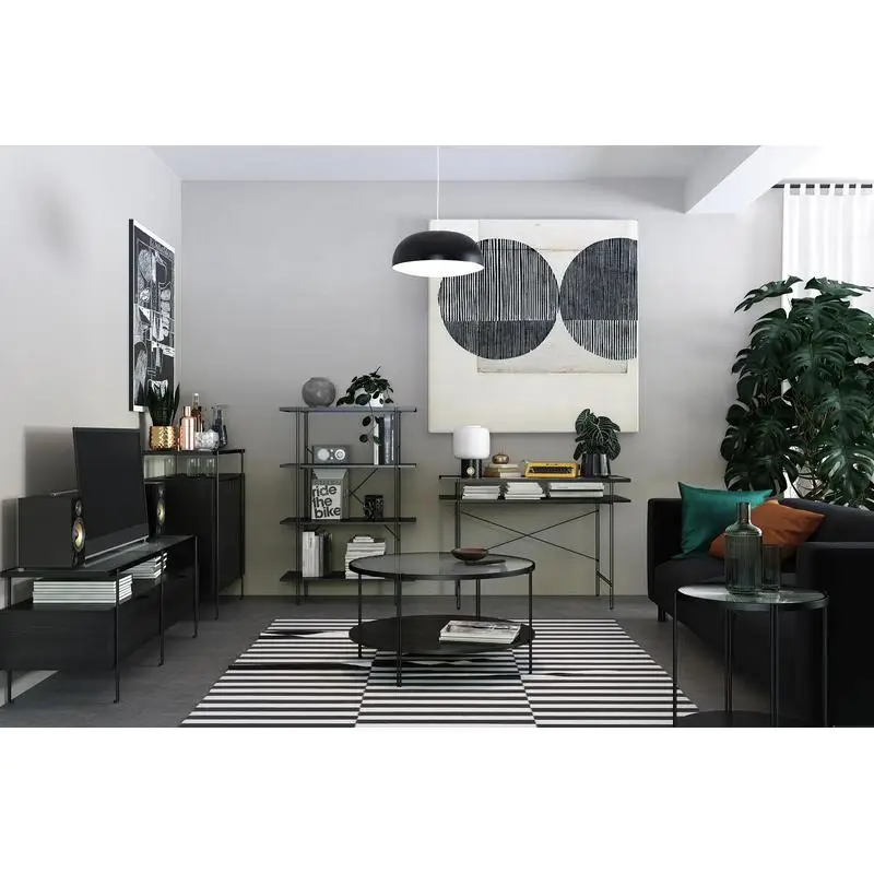 مكتب كمبيوتر فانس - محطة عمل مكتبية منزلية أنيقة وعملية مع حلول تخزين للإنتاجية #1