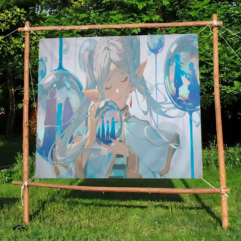 Japanese F-Frieren Anime Advanced Printing Commercial Advertising Flag Company Party Banner