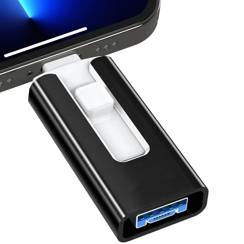 Nieuwe 4 in1 OTG 512 GB 256 GB voor iPhone USB 3.0 Flash Drive 2 TB 1 T Android TYPE-C PenDrive Mobiele Micro USB Memory Stick Drive gratis
